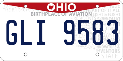 OH license plate GLI9583