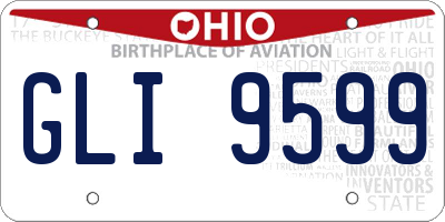 OH license plate GLI9599