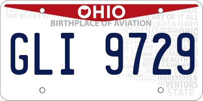 OH license plate GLI9729