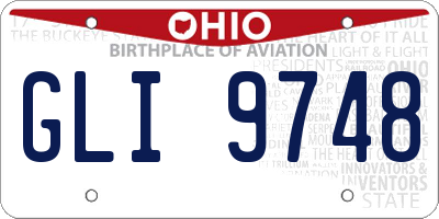 OH license plate GLI9748