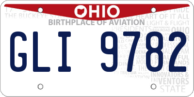 OH license plate GLI9782