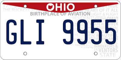 OH license plate GLI9955