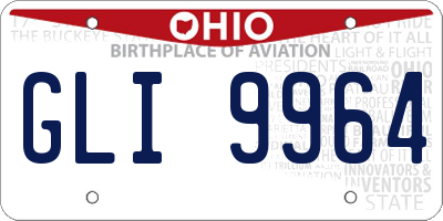 OH license plate GLI9964