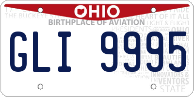 OH license plate GLI9995