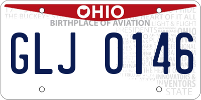OH license plate GLJ0146
