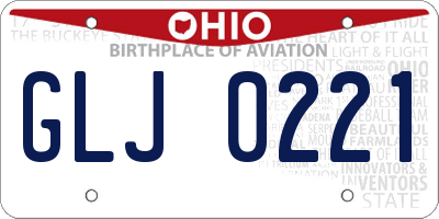 OH license plate GLJ0221