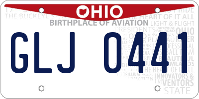 OH license plate GLJ0441