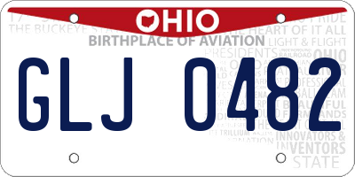 OH license plate GLJ0482