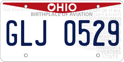 OH license plate GLJ0529