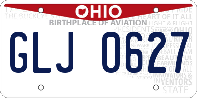 OH license plate GLJ0627