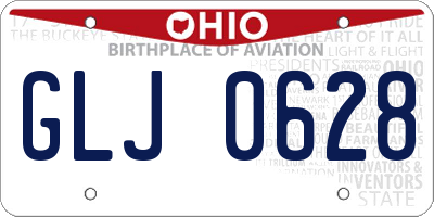 OH license plate GLJ0628