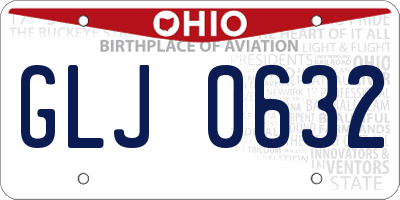 OH license plate GLJ0632