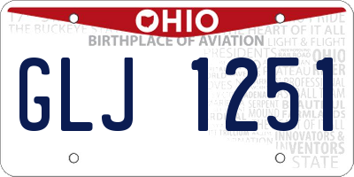 OH license plate GLJ1251