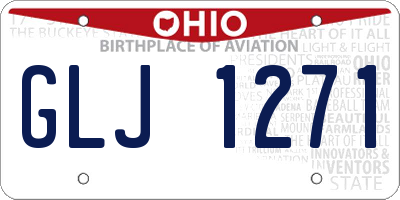 OH license plate GLJ1271