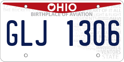 OH license plate GLJ1306