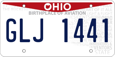 OH license plate GLJ1441