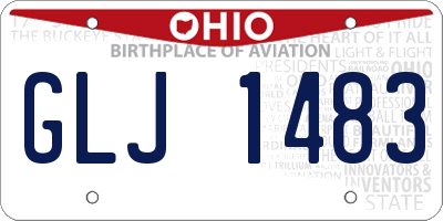 OH license plate GLJ1483