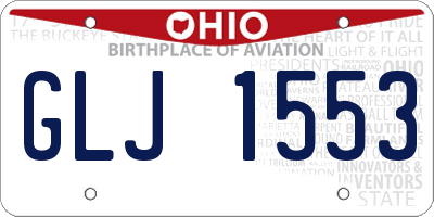 OH license plate GLJ1553