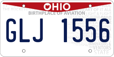 OH license plate GLJ1556