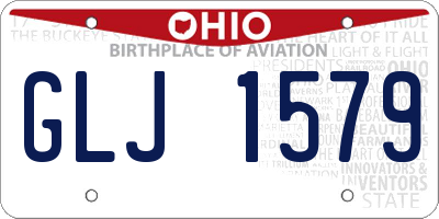 OH license plate GLJ1579
