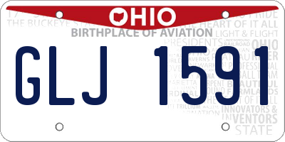OH license plate GLJ1591