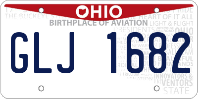 OH license plate GLJ1682