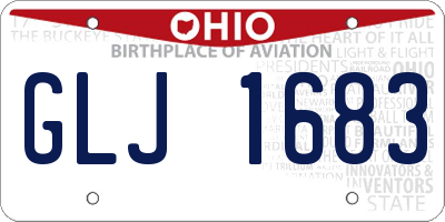 OH license plate GLJ1683
