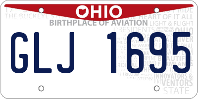 OH license plate GLJ1695