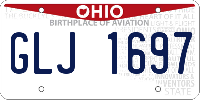 OH license plate GLJ1697