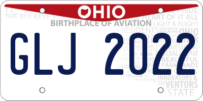 OH license plate GLJ2022