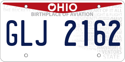 OH license plate GLJ2162
