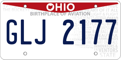 OH license plate GLJ2177