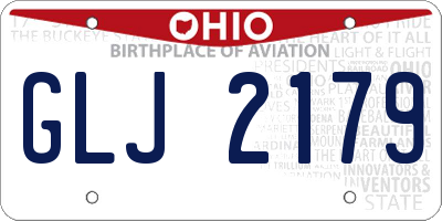 OH license plate GLJ2179