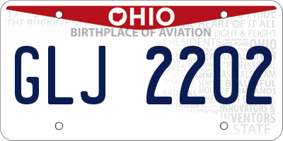 OH license plate GLJ2202