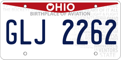 OH license plate GLJ2262