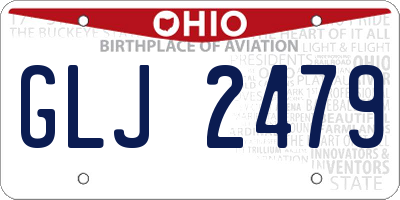 OH license plate GLJ2479