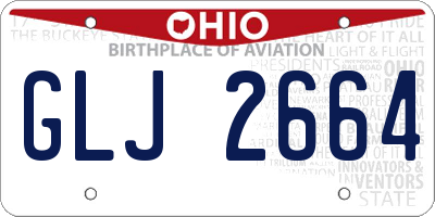 OH license plate GLJ2664