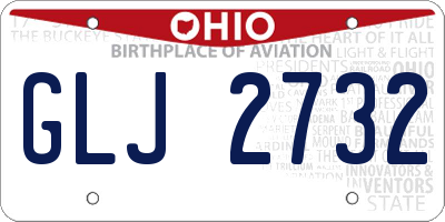 OH license plate GLJ2732
