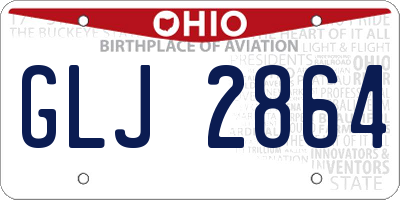 OH license plate GLJ2864