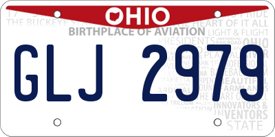 OH license plate GLJ2979