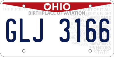 OH license plate GLJ3166