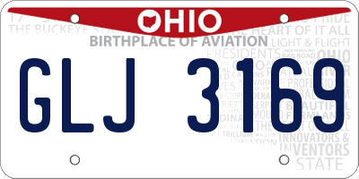 OH license plate GLJ3169