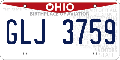 OH license plate GLJ3759