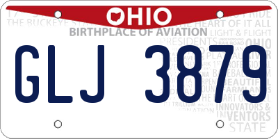 OH license plate GLJ3879
