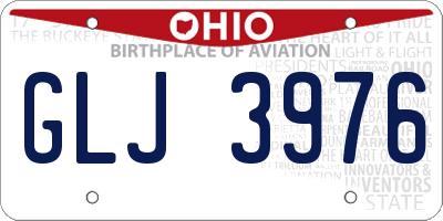 OH license plate GLJ3976