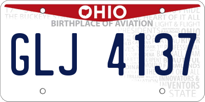 OH license plate GLJ4137