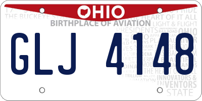 OH license plate GLJ4148