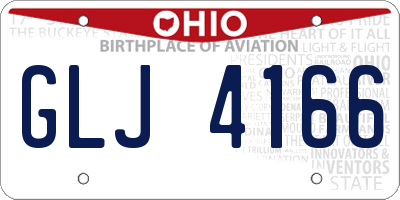 OH license plate GLJ4166