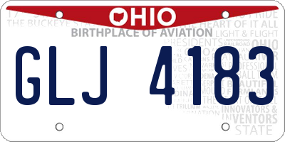 OH license plate GLJ4183