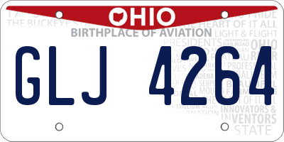 OH license plate GLJ4264